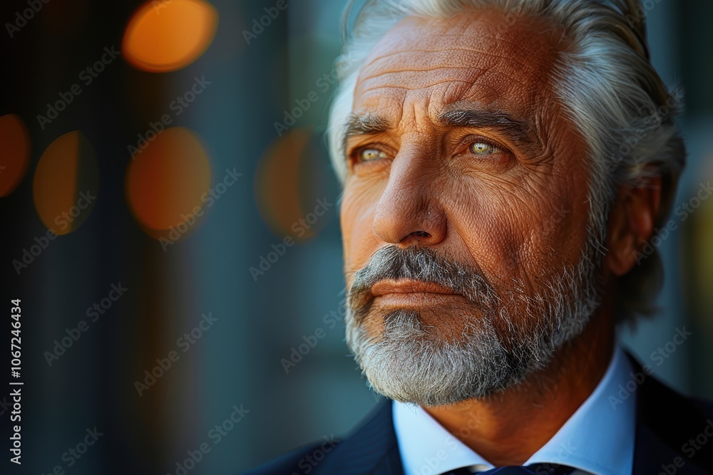 A distinguished older man with a contemplative expression stands in a professional setting, suggesting a depth of experience and wisdom in his field of expertise A distinguished older man with a contemplative expression stands in a professional setting, suggesting a depth of experience and wisdom in his field of expertise