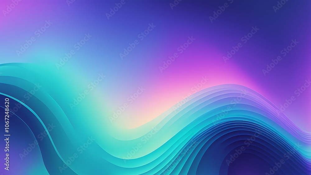 Fototapeta premium Abstract Gradient Waves Background
