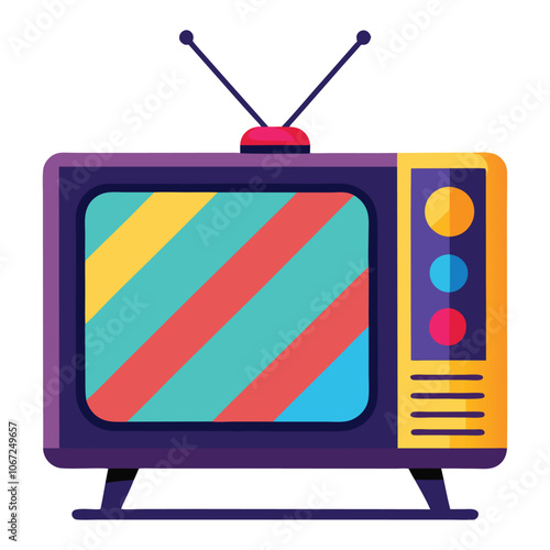 minimalist digital tv illustration