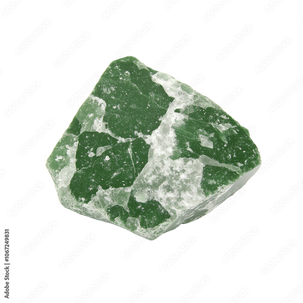 Green and White Rough Gemstone Green and White Rough Gemstone