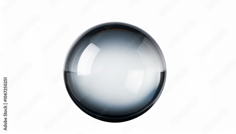 floated round glass ball isolate on White background PNG floated round glass ball isolate on White background PNG