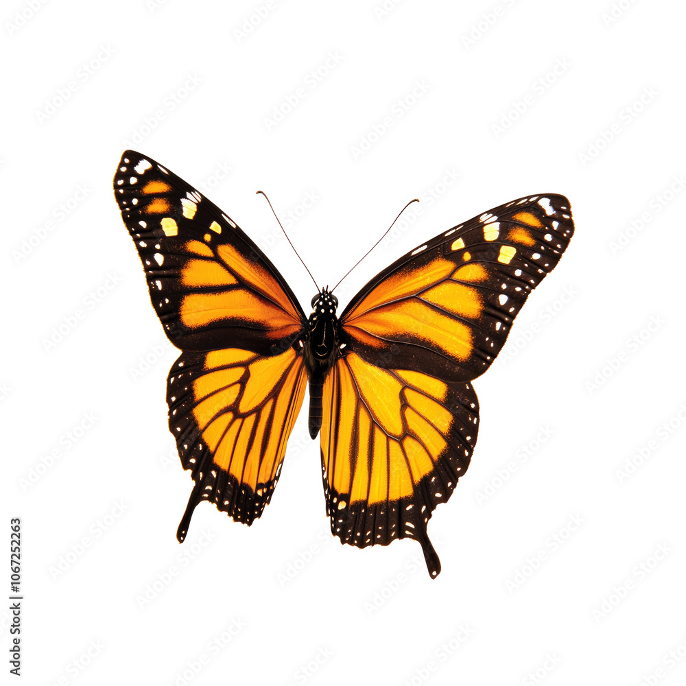 Monarch Butterfly Isolated on Transparent Background Monarch Butterfly Isolated on Transparent Background