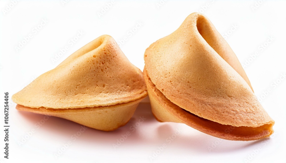fortune cookie isolate on White background fortune cookie isolate on White background