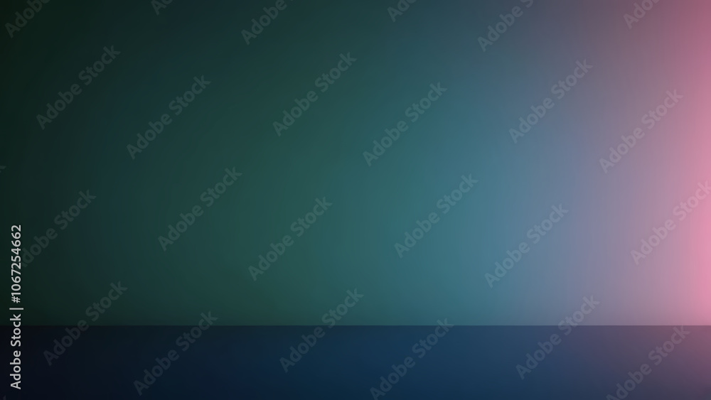 Obraz premium This stunning digital wallpaper features a soft gradient of blues and greens with a soft motion effect that creates a graceful backdrop. The dark sky provides the perfect contrast to the bright lines 
