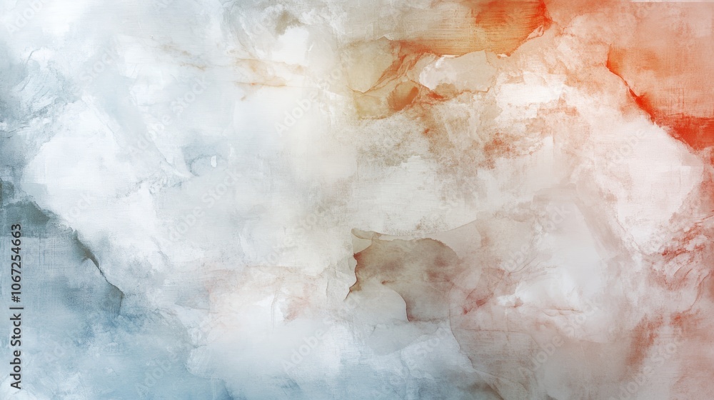Abstract red and white cloud painting, a swirling, dreamlike depiction of color texture Abstract red and white cloud painting, a swirling, dreamlike depiction of color texture