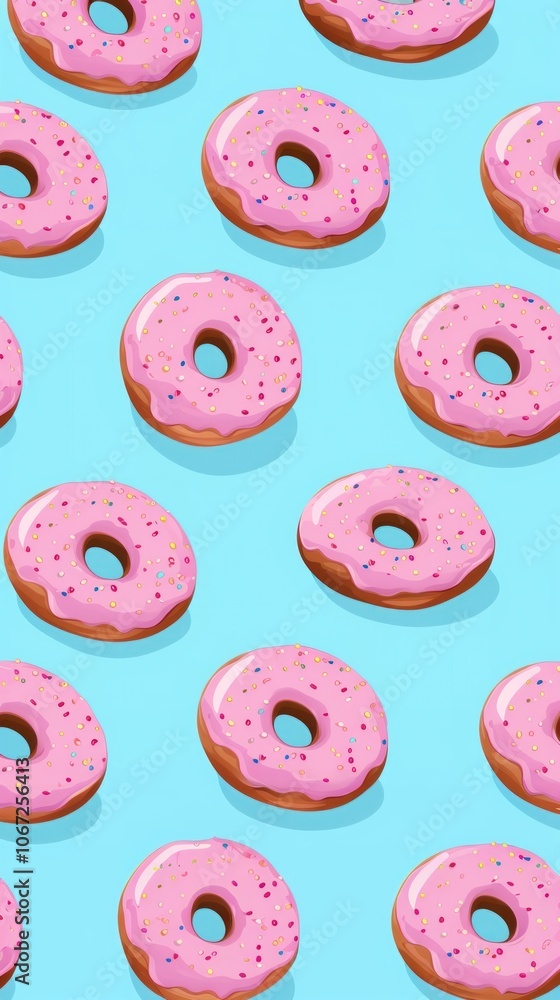 Donut backgrounds dessert pattern. Donut backgrounds dessert pattern.