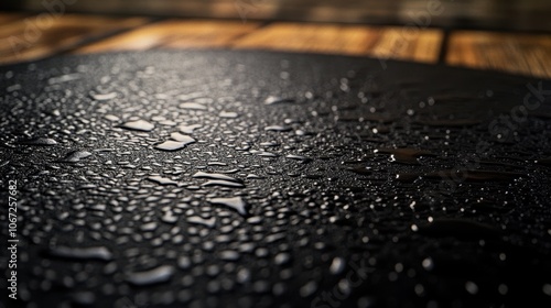 The Water Droplets on Surface