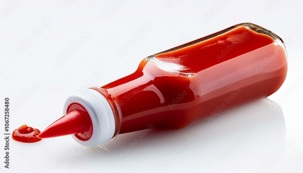Ketchup bottle isolate on White background Ketchup bottle isolate on White background
