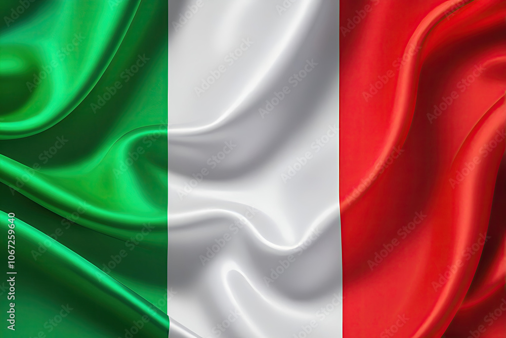 Italian flag for national Day or Independence Day of Italy