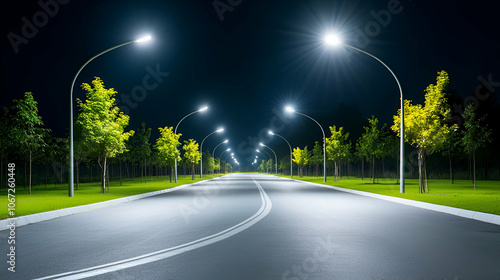 Eco-friendly LED lighting solutions for efficient power usage, promoting sustainability photo