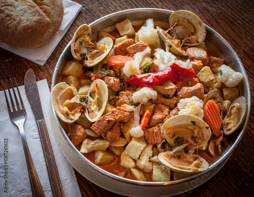 Portuguese fish stew