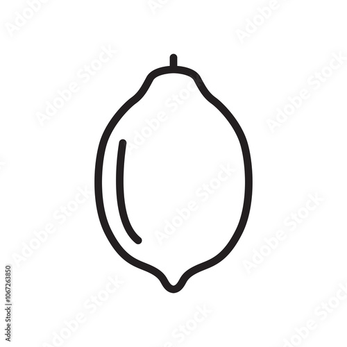 lemon simple icon design vector