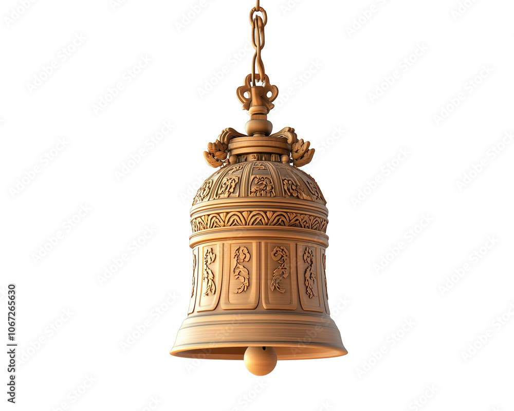 Temple bell isolated on a transparent background Temple bell isolated on a transparent background