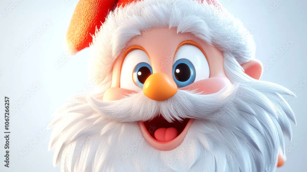 Close-up of a jolly Santa Claus Close-up of a jolly Santa Claus