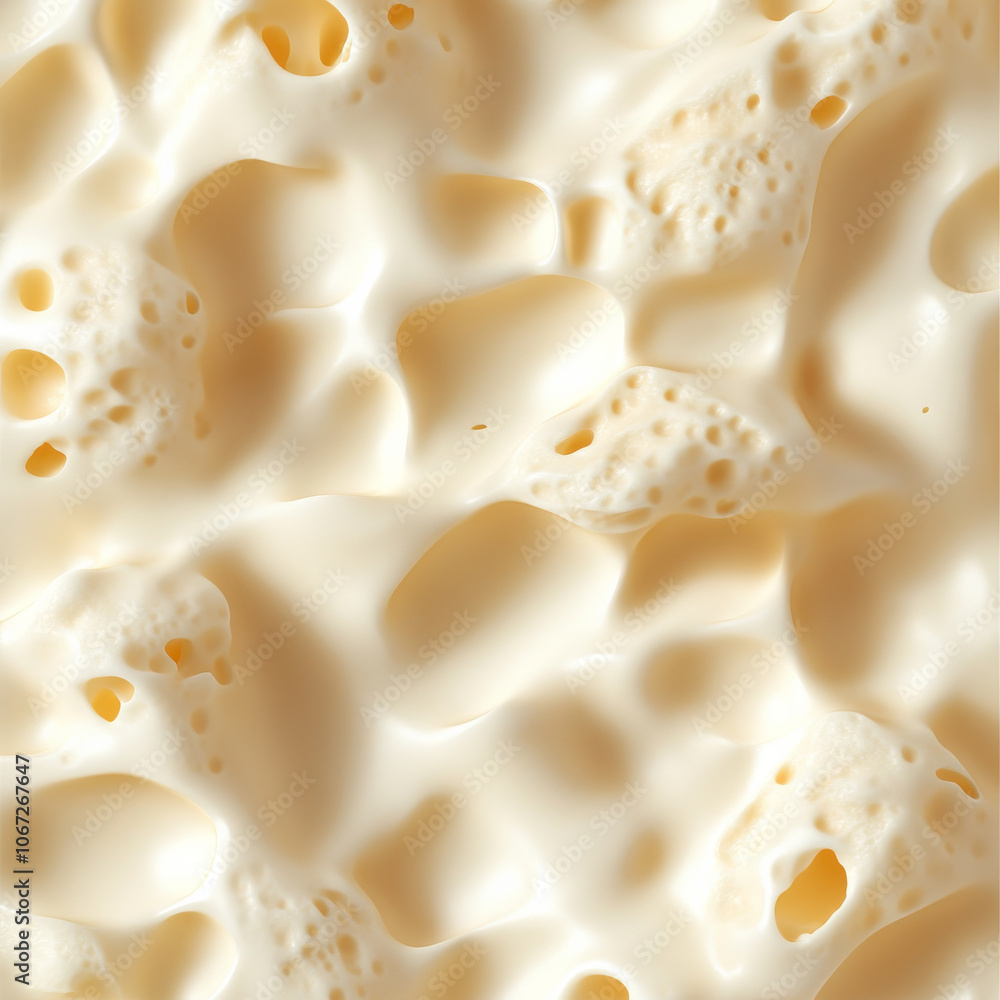 Seamless cheese texture pattern featuring a close-up view of creamy, smooth surface with natural holes, perfect for a food-inspired backdrop Seamless cheese texture pattern featuring a close-up view of creamy, smooth surface with natural holes, perfect for a food-inspired backdrop