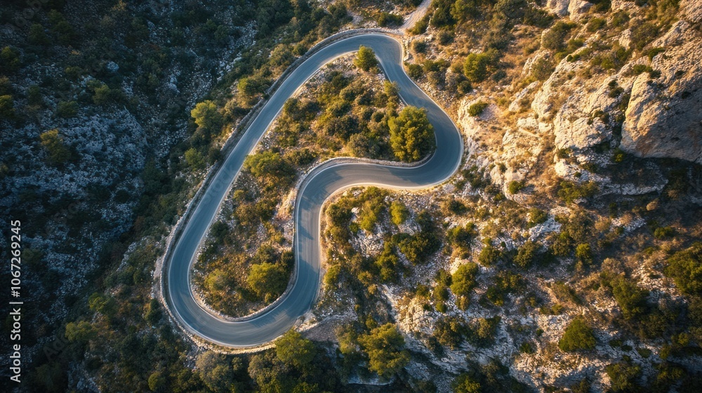 Winding Road - Curving road cutting through scenic landscapes, perfect for capturing dynamic travel photos. Winding Road - Curving road cutting through scenic landscapes, perfect for capturing dynamic travel photos.