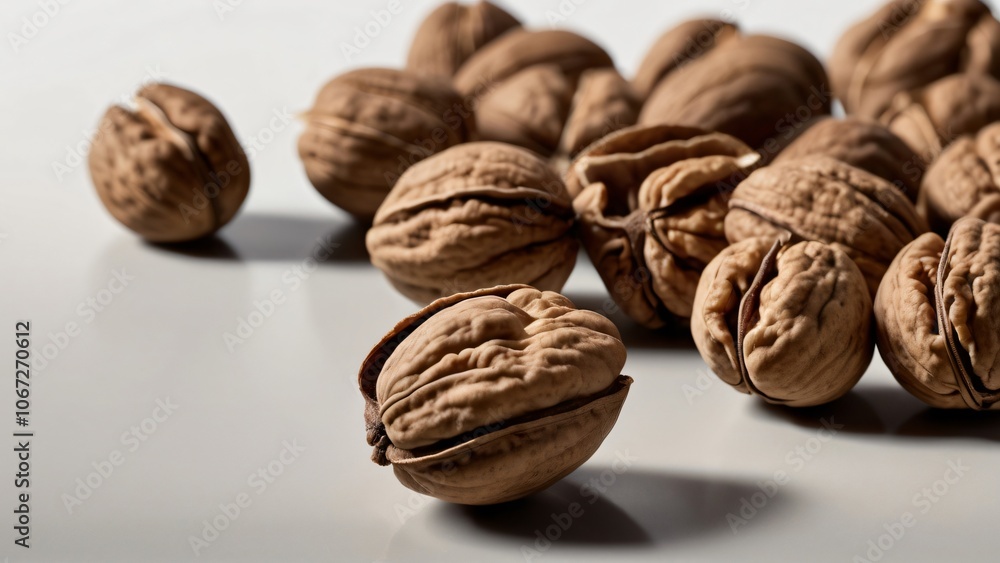 walnuts on a table walnuts on a table