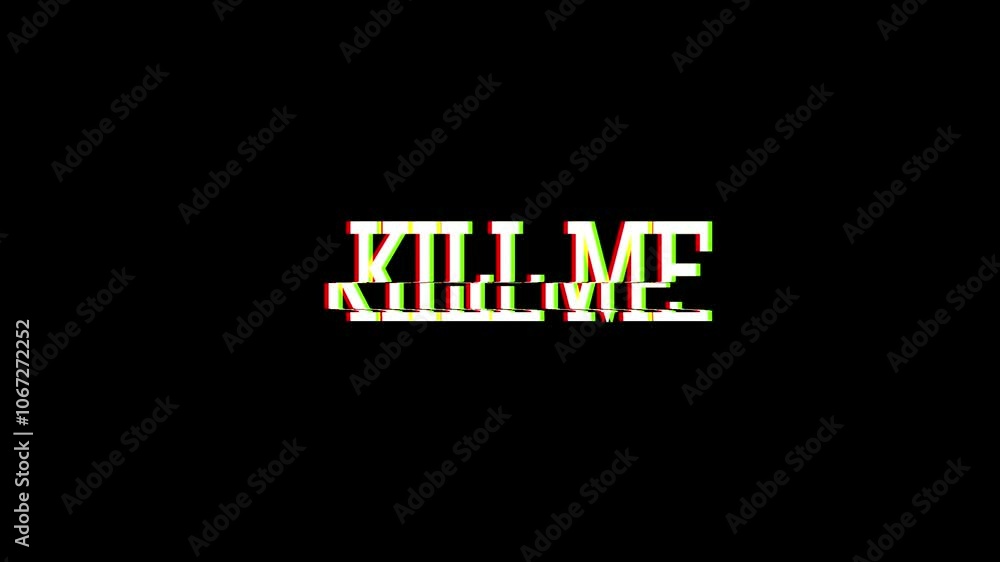 Glitch Animated Text kill me Neon Sale Offer BG Background Old TV Bad TV 4k Looping Glitch Animated Text kill me Neon Sale Offer BG Background Old TV Bad TV 4k Looping