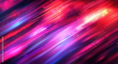 Abstract Light Streaks in Digital Colors