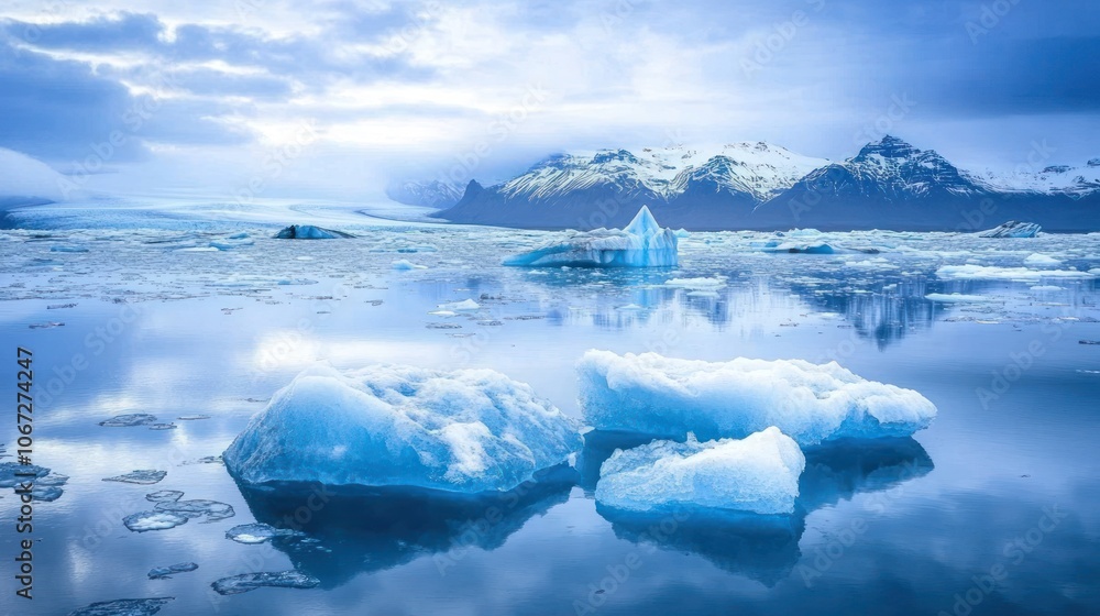 Glacial Lagoon in Iceland Glacial Lagoon in Iceland
