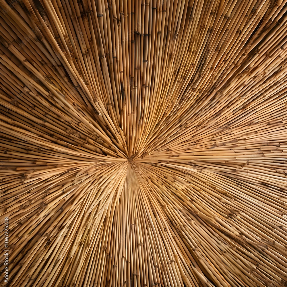 Obraz premium Natural Bamboo Texture - Rustic Background