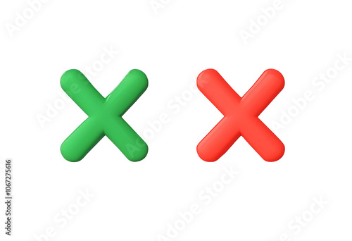 Two colored symbols are displayed side by side