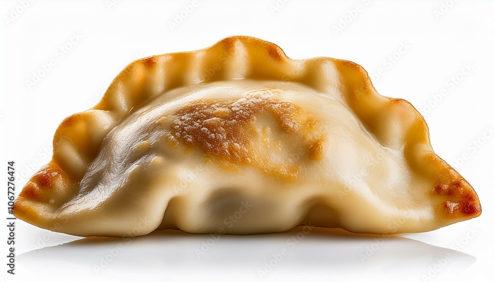 Pierogi dumpling front view full length isolate on White background PNG Pierogi dumpling front view full length isolate on White background PNG