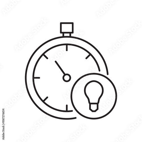 stopwatch simple icon design vector