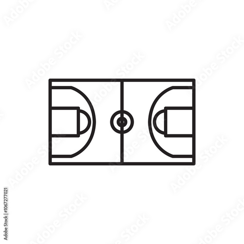 basketball equipment simple icon design vector