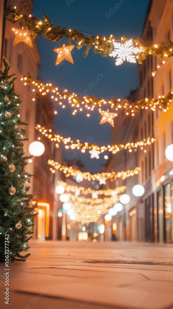 custom made wallpaper toronto digitalfestive street corner adorned with twinkling lights, Christmas decorations, and beautifully lit tree creates warm holiday atmosphere
