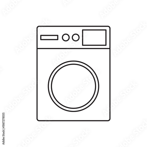 laundry equipment simple icon design vector