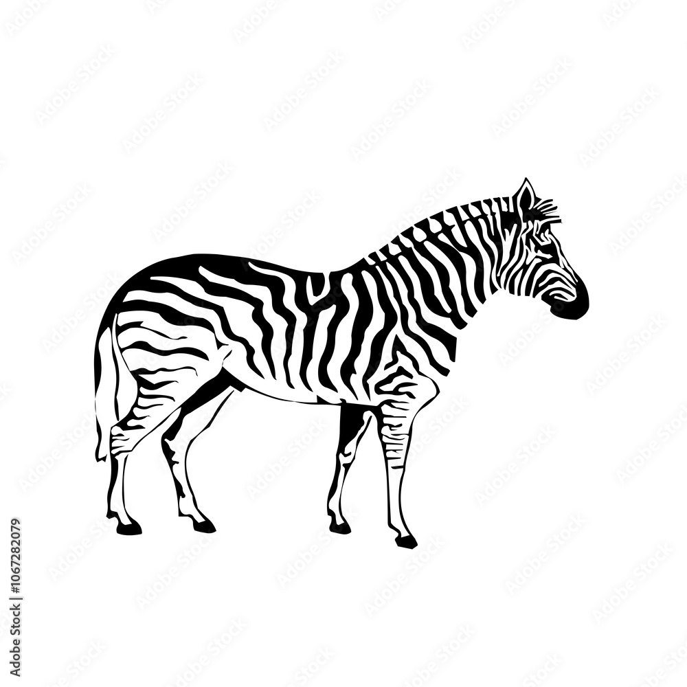 Fototapeta premium zebra vector illustration