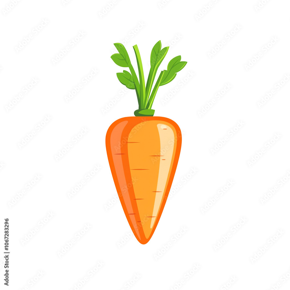Fresh Orange Carrot with Green Tops Fresh Orange Carrot with Green Tops