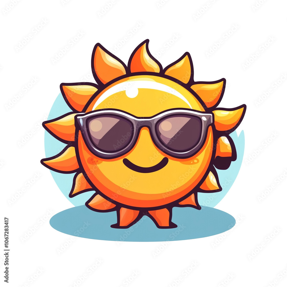Smiling Sun with Sunglasses Smiling Sun with Sunglasses