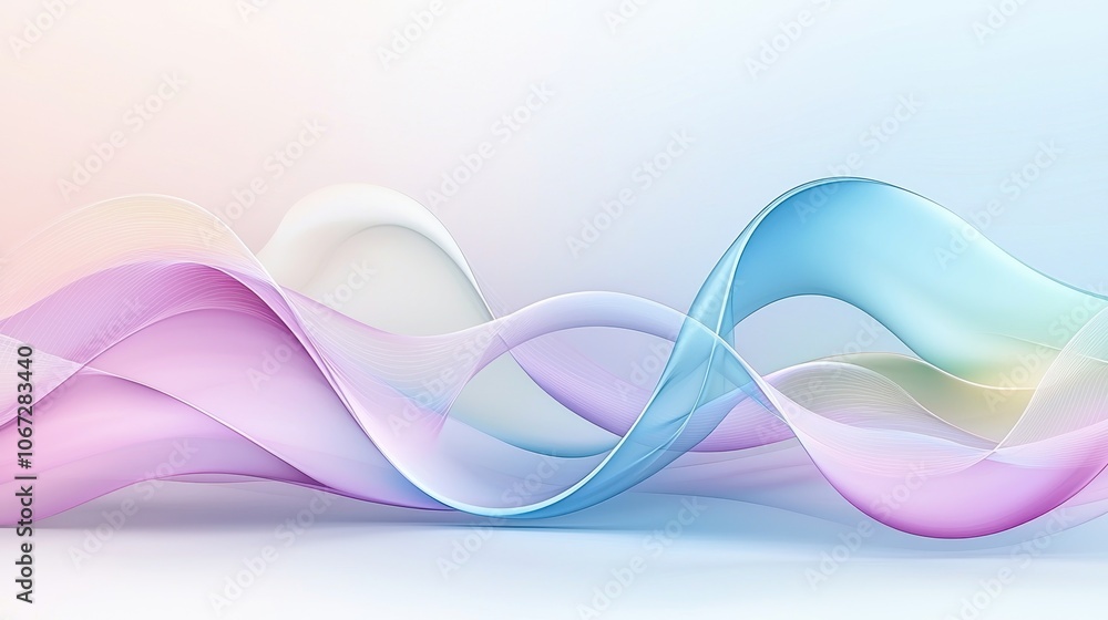 Naklejka premium Abstract Colorful Wave Motion Background