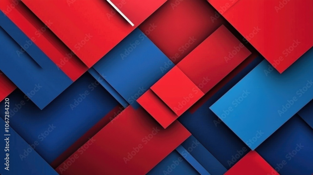 Red Blue Abstract Squares Background Red Blue Abstract Squares Background