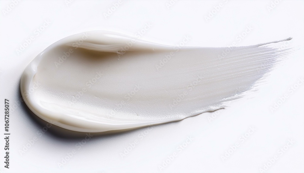 skin color makeup smear isolate on White background skin color makeup smear isolate on White background