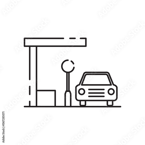 parking car icon design vector