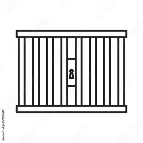 police and jail icon design vector