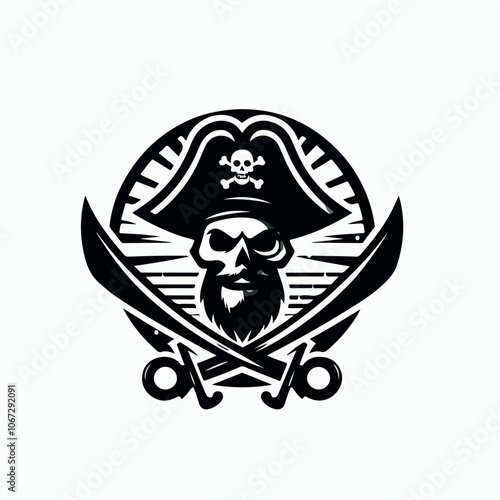 PIRATE LOGO ILLUSTRATION