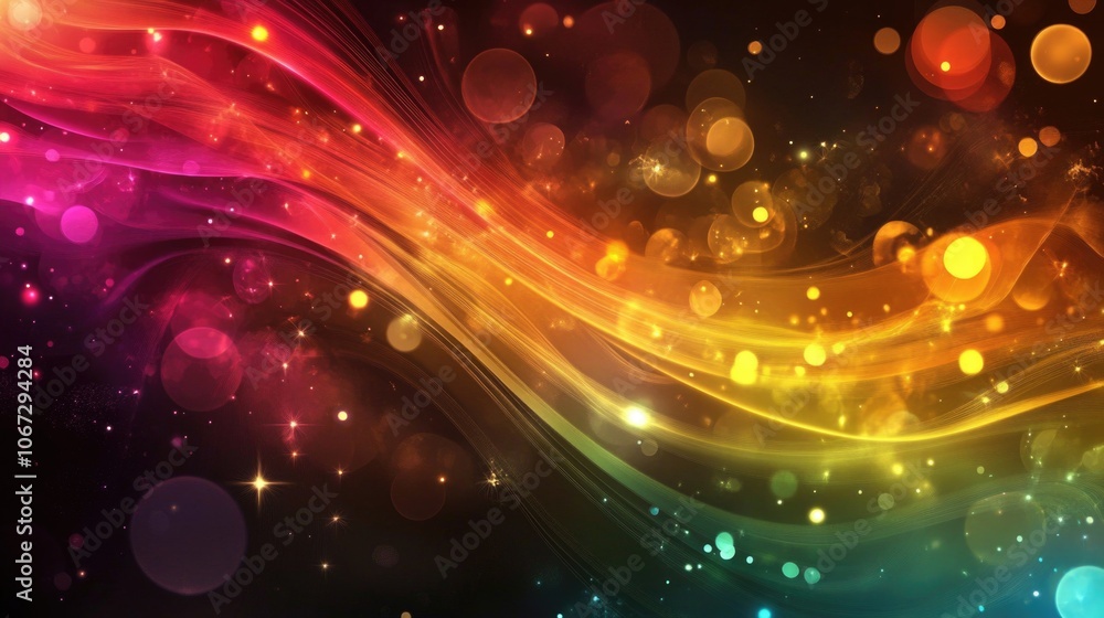 Obraz premium Colorful Night Sky Background