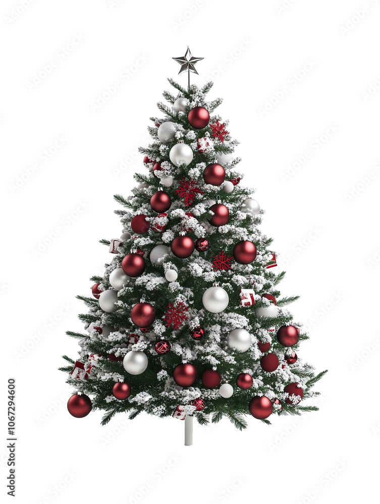 Christmas tree as element on transparent background Christmas tree as element on transparent background
