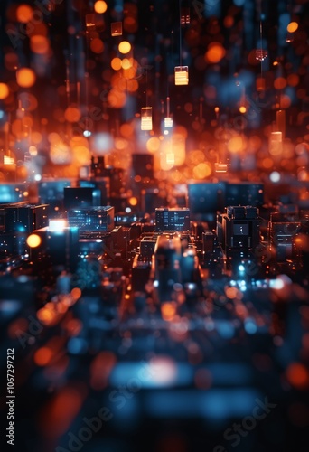 abstract background of lights