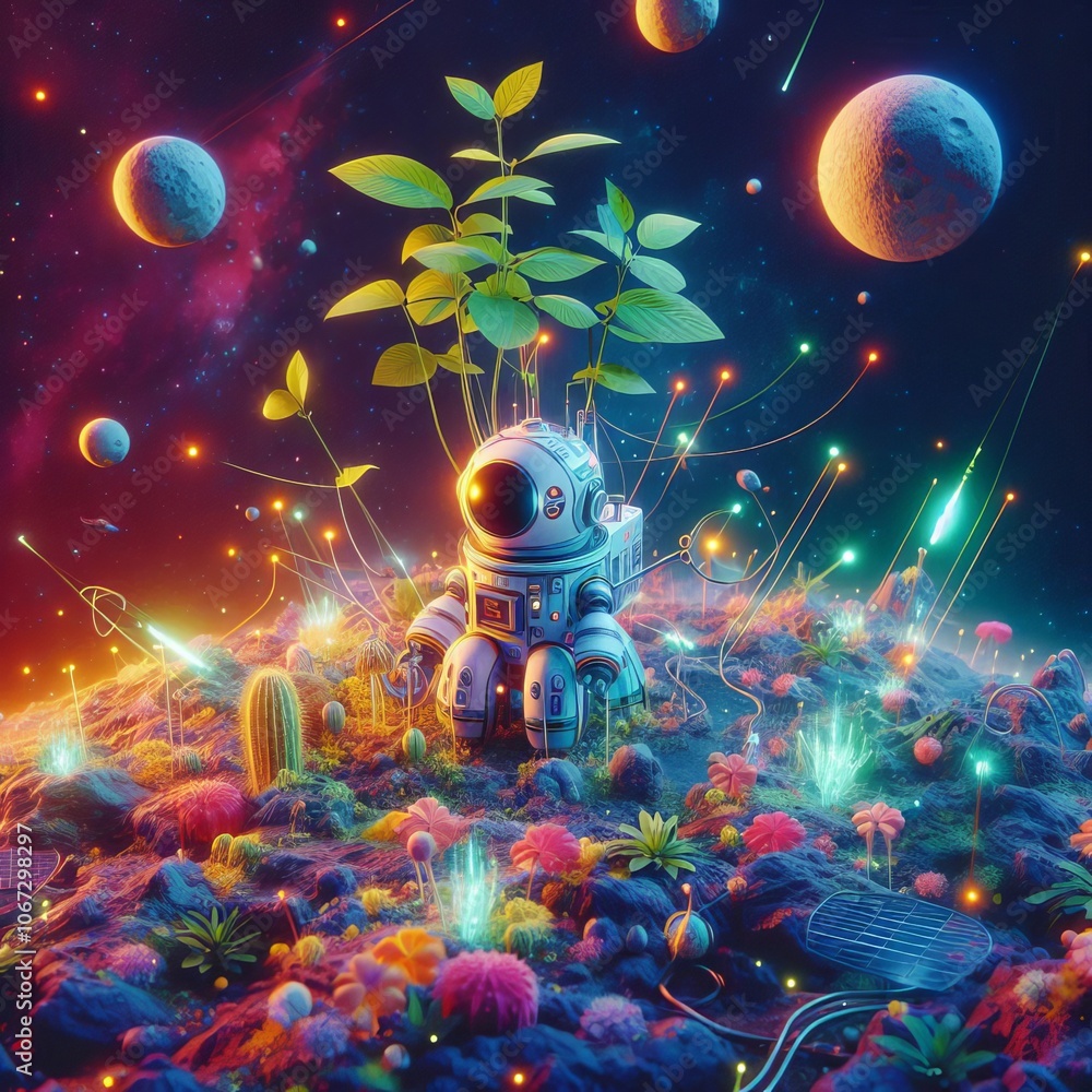 AsteroidAgronomist A robot plant that studies and cultivates pla AsteroidAgronomist A robot plant that studies and cultivates pla