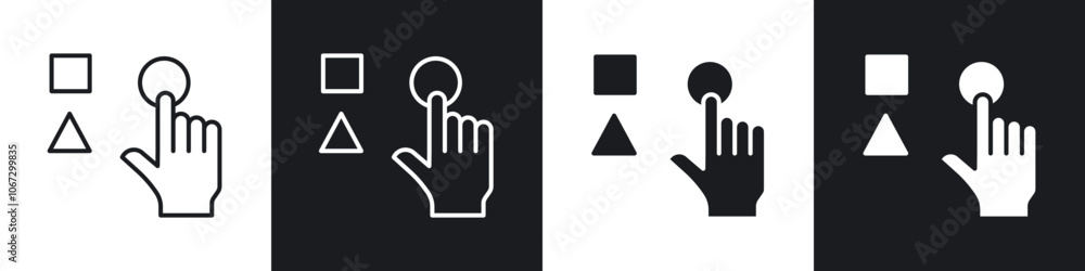 Variety icon in thin outlined. Variety icon in thin outlined.