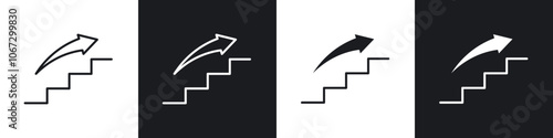 Next steps icon in thin outlined.