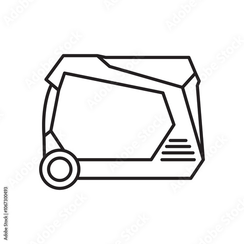 electric generator icon design vector