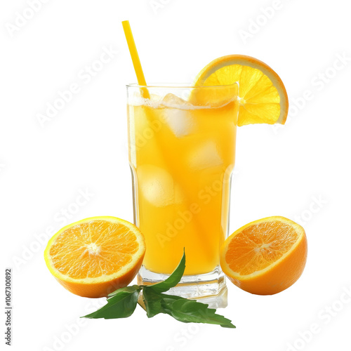 Citrus mint orange drink