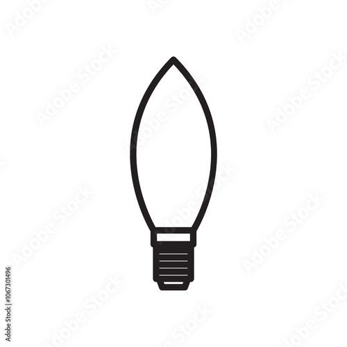 lamp line icon design vector