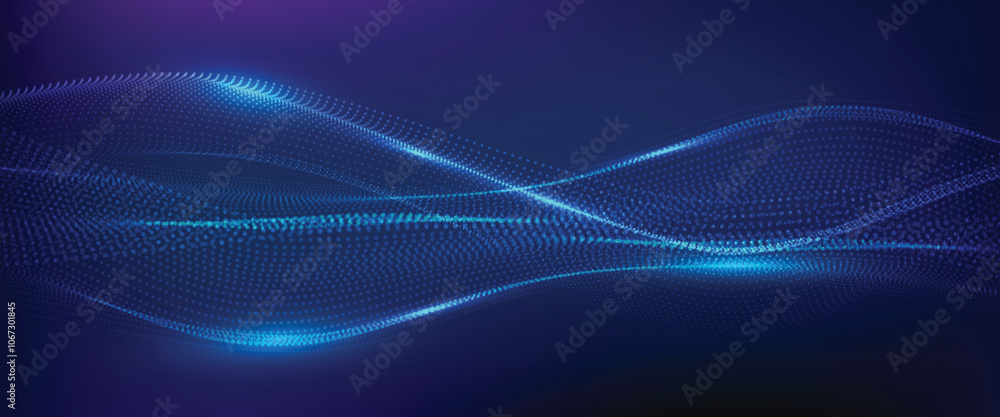 futuristic technology abstract background. Abstract futuristic curve digital line design.Modern futuristic design.Digital landscape pattern technology.Vector illustration.